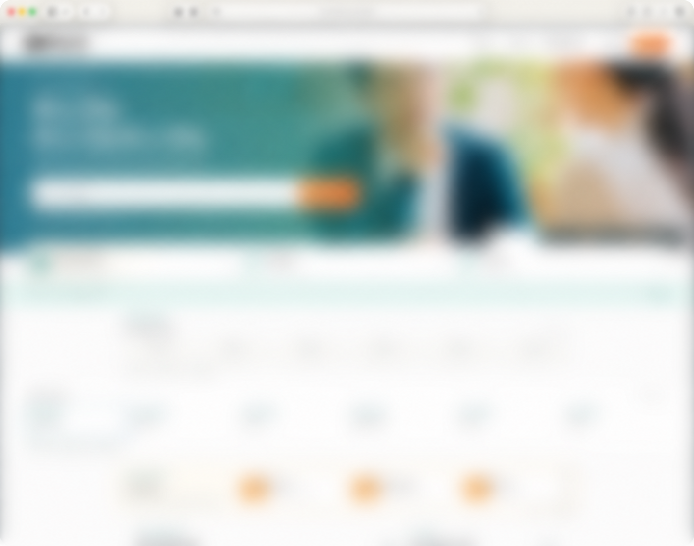 A strongly blurred preview of the unpublished Profile Renewal design
